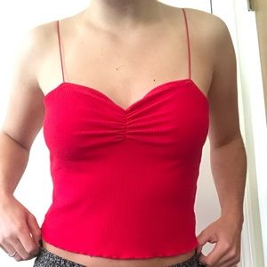 PacSun red thin strap tank top